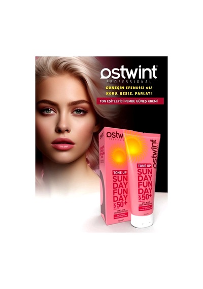Ostwint Tone Up Ton Eşitleyici Pembe Güneş Kremi SPF50+ 90 ML