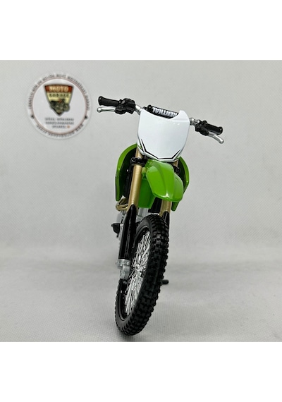 Kawasaki Kx 450f 1:12 Diecast Maket Motor Lisanslı Metal Model Motosiklet