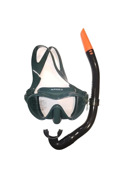 Avcımarketbursa Apnea Royal Green Maske Şnorkel Set