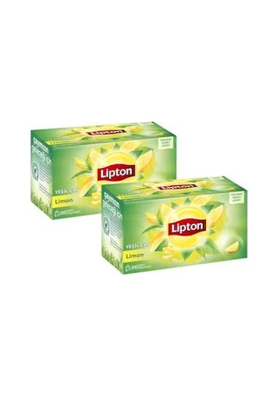 Lipton Limonlu Yeşil Çay Süzen Poşet 2'li 20 x 1.5 G
