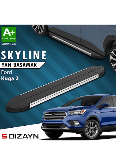 S-dizayn Ford Kuga 2 Skyline Krom Yan Basamak 183 Cm 2013-2019 A+ Kalite