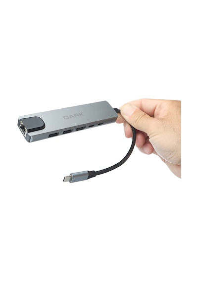 Dark Usb 3.2 Type-c To Ethernet Hdmi Usb-c Pd 100w Dk-ac-u31x47
