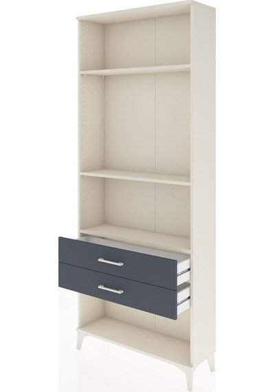 Arges Dolap 3 Raflı 2 Çekmeceli 88x30x221 Aytaşı-antrasit Aytaşı