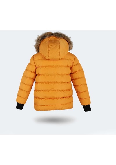 Slazenger CALISTO NEW Çocuk Kapüşonlu Şişme Sarı Mont & Kaban