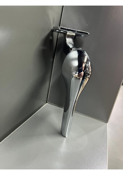 Kaşık Metal Ayak 20cm Krom Renk Kitaplık Koltuk Tv Ünite Dolap Komidin Modern Mobilya Ayağı Gümüş
