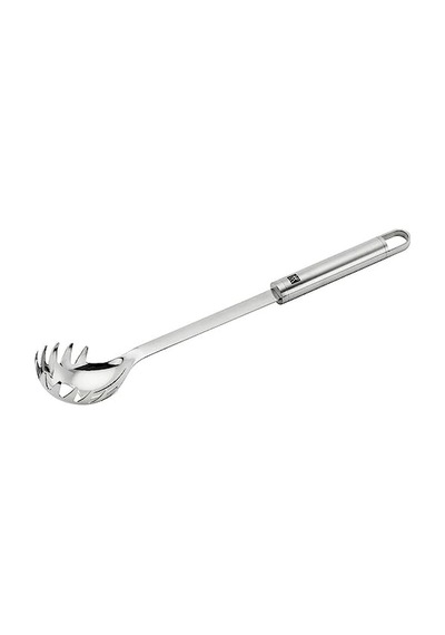 Makarna Kepçesi Metalik Gri 18 10 Paslanmaz Çelik 33 Cm