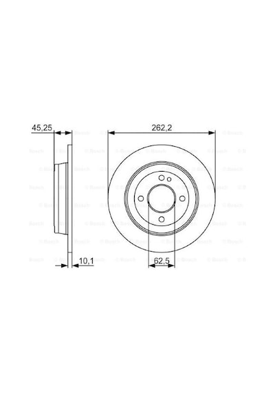 Hyundai İ20 1.2 2014-2018 Bosch Arka Disk 2 Adet