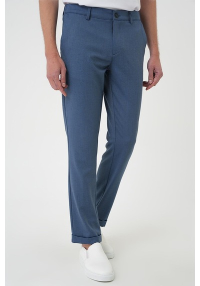 Efor Comfort Fit Beli Lastikli İndigo Jogger Pantolon P 1183 İndigo