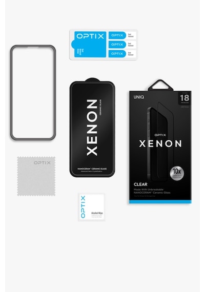 İphone 18 Pro Max Ekran Koruyucu Cam Xenon Nanocream Kurşun Geçirmez Seramik Teknoloji İnce Tasarım