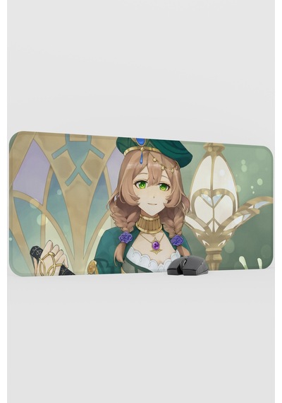 Lisa Genshin Impact Anime Oyuncu V5 - 90x40 Xxl Gaming Mouse Pad Fare Altlığı