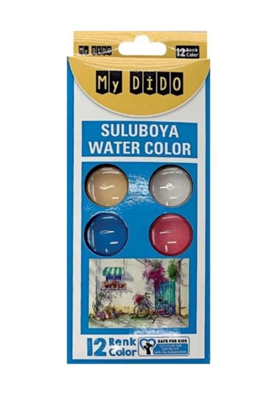My Dido Suluboya Seti - 12 Renk Çok Renkli