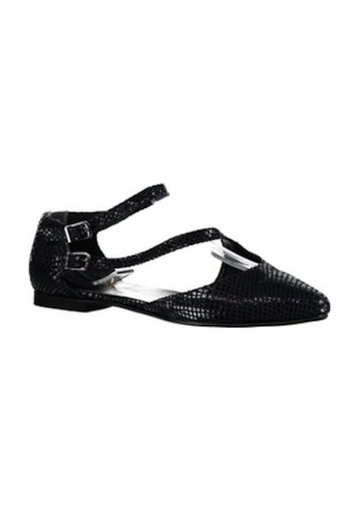 Fox Shoes Siyah Kadın Babet D726016907