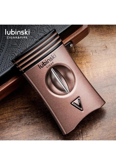 Lubinski Yeni Seri Çakmak Ve Kesici Puro Seti Bronz