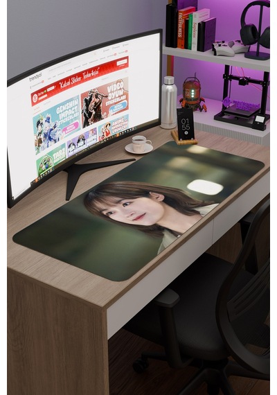 Mr Plankton K Drama Kdrama V5 90x40 Xxl Gaming Kauçuk Kaymaz Taban Mouse Pad Fare Altlığı