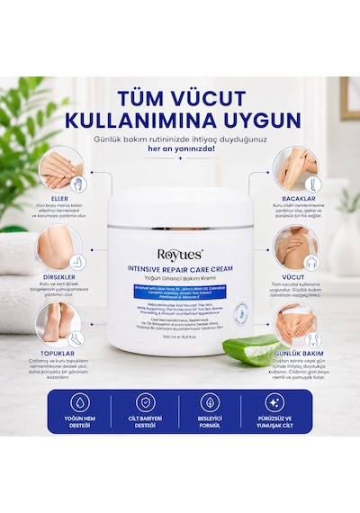 Su Bazlı Yoğun Nemlendirici Ve Onarıcı Cilt Bakım Kremi