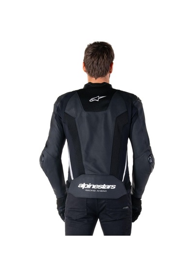 Alpinestars Missile V3 Airflow Deri Korumalı Motosiklet Montu Siyah Beyaz