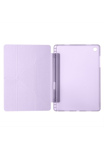 Samsung Galaxy Tab A9+ Plus / A11+ Plus Uyumlu Üçgen Standlı Uyandırma Fonksiyonlu Tablet Kılıfı Kapaklı Kılıf
