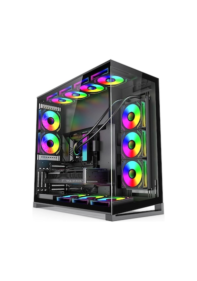 Zoko Father Siyah 9x12cm Argb Fanlı Full Tower Kasa