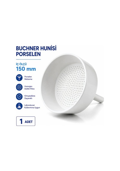 Buchner Hunisi Porselen İç Ölçüler 150mm 1 Adet