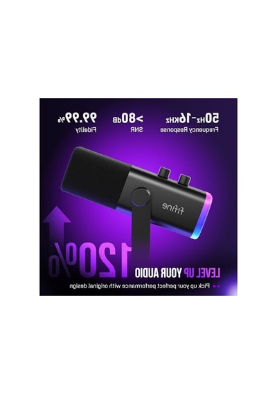 Rgb Işıklandırmalı Dinamik Mikrofon Seti, Podcast Ve Yayın İçin Uygun