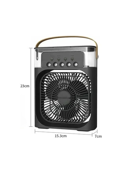 Taşınabilir 3 Farklı Mod Ayarlı 7 Farklı Led Işıklı Sulu Soğutmalı Taşınabilir Masaüstü Usb Fan Vantilatör 5570