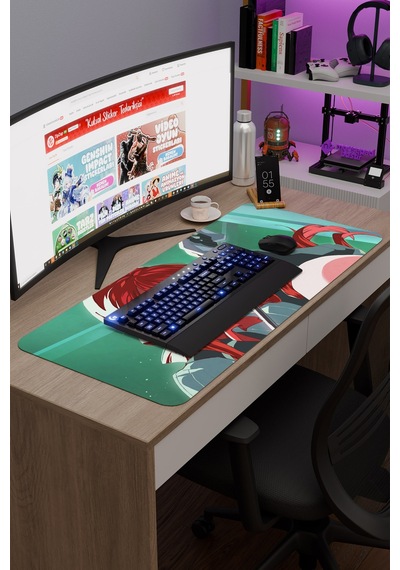 Persona 3 Kaymaz Dikişli Kauçuk Oyuncu Mousepad V5 - 90x40 Xxl Gaming Mouse Pad Fare Altlığı