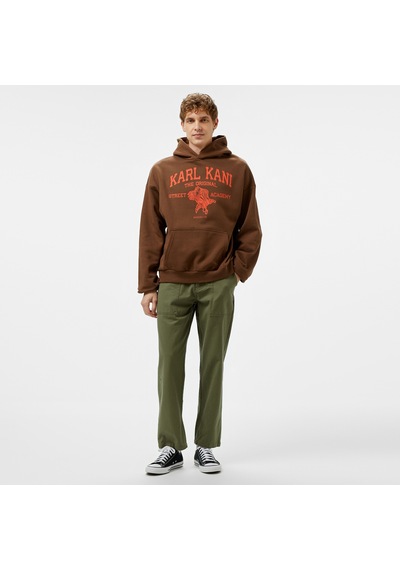 Karl Kani Kani Street Academy Os Erkek Kahverengi Hoodie Düz Km243-005 Kahverengi