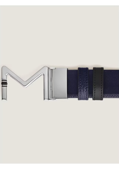 Montblanc Meisterstück Tokalı Mavi - Siyah 35 Mm Çift Taraflı Der