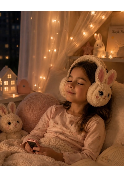 Mey Najmaddin Kablosuz Peluş Bluetooth Kulaklık Yumuşak Tasarım Ve Tf Kart Desteği Najmaddin