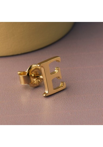 Goldkupe 14 Ayar Altın E Harf Küpe 0,45 Gr-1358