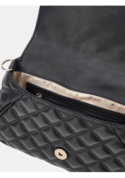 Guess Giully Ii Zincirli Kadın Omuz Çantası Hwqg9673190 Siyah