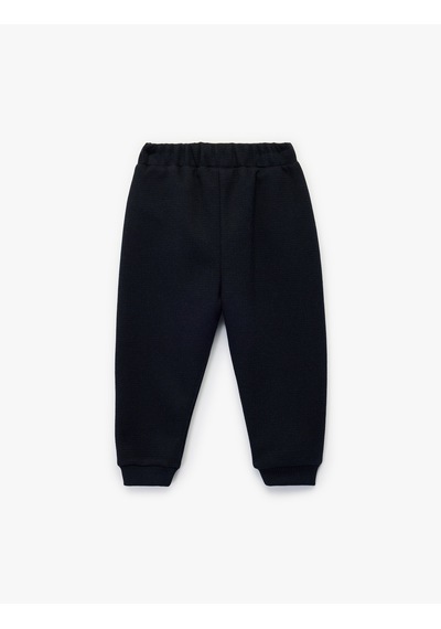 Koton Düğmeli Beli Lastikli Cepli Jogger Eşofman Altı Lacivert 7wmb40012tk