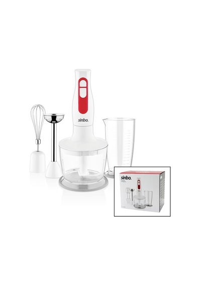 Turbo El Blender Seti Doğrayıcı- Mikser- Blender 2 Kademe Hız 600ml Hazne - 700ml Ölçü Kabı Shb-3100