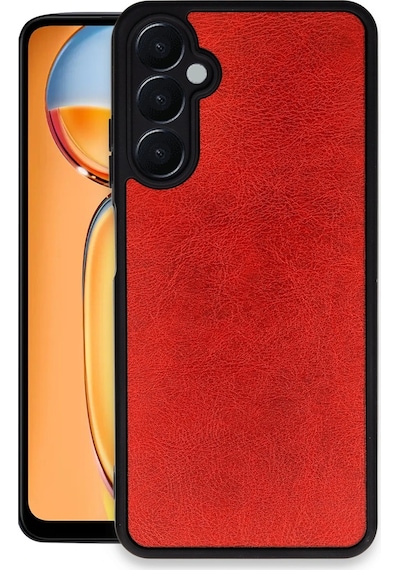 Cosmotex Newface Samsung Galaxy Uyumlu  M15 Kılıf Aras Deri Kapak - Kırmızı
