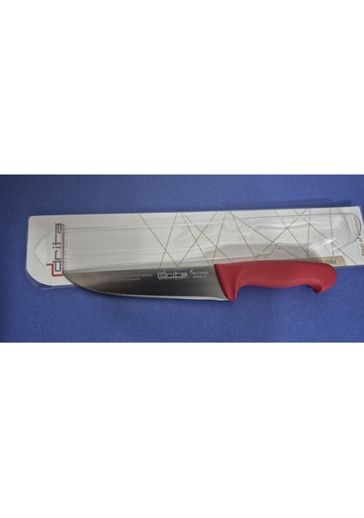 Fibrox Kaymaz Saplı Kasap Bıçağı 18 Cm No.3 Hulusi - Drita Bıçak 40mm X 180mm X 3mm 10151.18 Kırmızı Renk