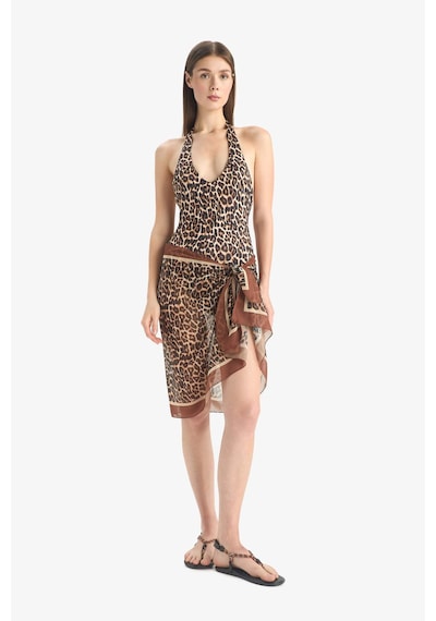 Defacto Regular Fit Leopar Desenli Şifon Pareo-fall İn Love E8218ax25hsbn563 Kahve Kahverengi
