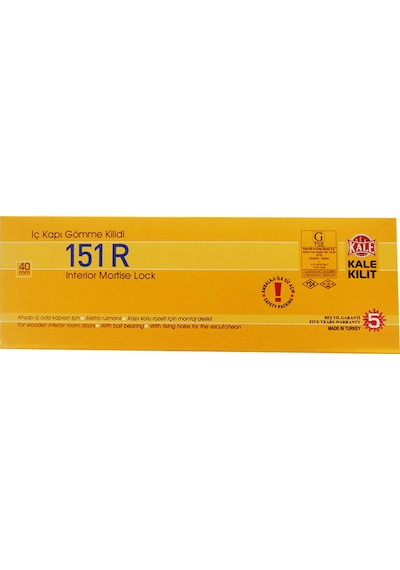Kale Kilit 151r İç Kapı Oda Kilidi 40 Mm Kare Nikel