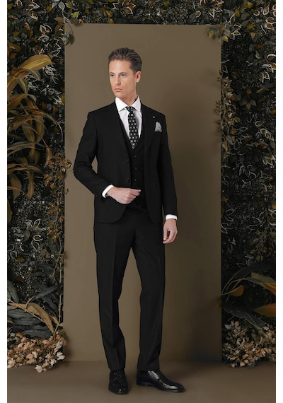 Efor Tk 881 Slim Fit Siyah Klasik Takım Elbise Siyah Efor Tk 881 Slim Fit Siyah Klasik Takım Elbise Siyah