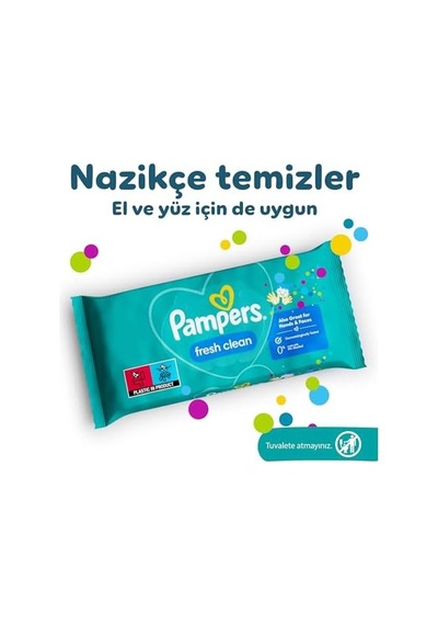 Fresh & Clean Islak Bebek Mendili, 1 Paket, 52 Islak Mendil