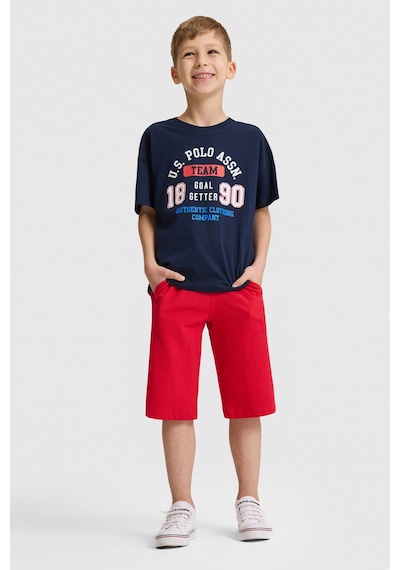 U.S. Polo Assn. U.s. Polo Assn. Erkek Çocuk Kırmızı Şort Örme 50320517-vr171 Basıc Kırmızı