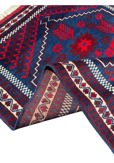 El Dokuma Sıfır Yağcıbedir Halısı 86x110 Kök Boya Yün Halı Kırmızı
