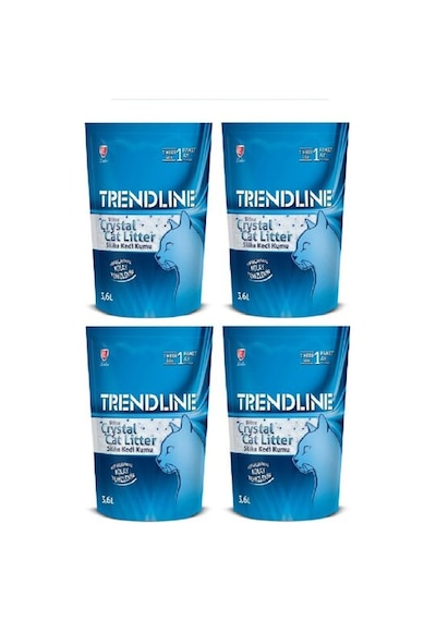 Trendline Tozsuz Silika Kristal Kedi Kumu 4 x 3600 ML