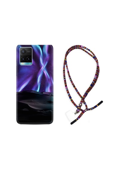 Vivo Y33S Kılıf Rasta Boyun Askılı Kuzey Iışkları 1864