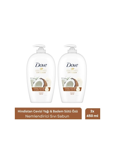 Dove Hindistan Cevizi Yağı Ve Badem Sütü Özü Sıvı Sabun 450ml X PKT.DOVE.033 Diğer