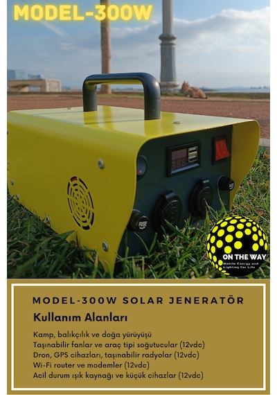 300w Taşınabilir Güç İstasyonu Lifepo4 Bataryalı Solar Jeneratör