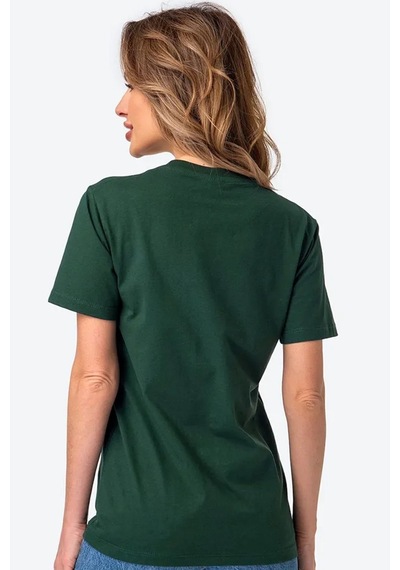 Uyguntarz Unisex Pamuklu Oversize Basic Tshirt Yeşil