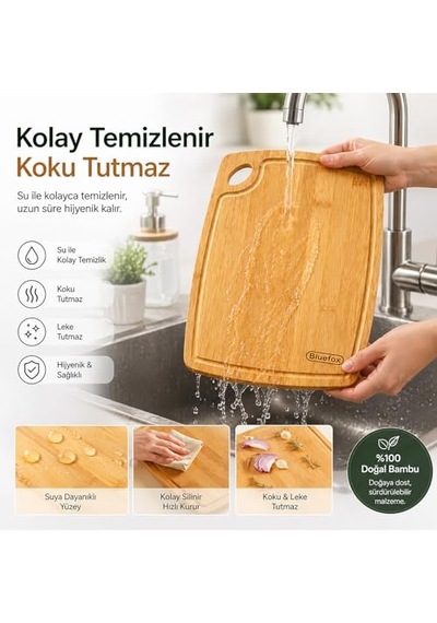 Kesme Tahtası Seti 2 Li 20x30 Cm 24x34 Cm 1 Cm Kalınlık Dayanıklı Ve Hijyenik Mutfak Kesim Panosu Diğer