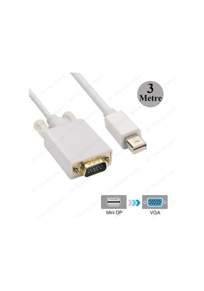 Yüksek Kalite Mini DisplayportThunderbolt-Vga Dönüştürücü Kablo