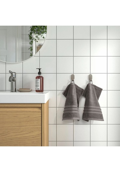 Ikea Brokglım El Ve Yüz Havlusu 30 X 30 Cm Koyu Gri