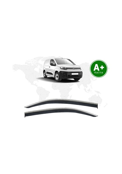 Citroen Berlingo Kromlu Cam Rüzgarlığı 2'li 2019 Model Ve Sonrası